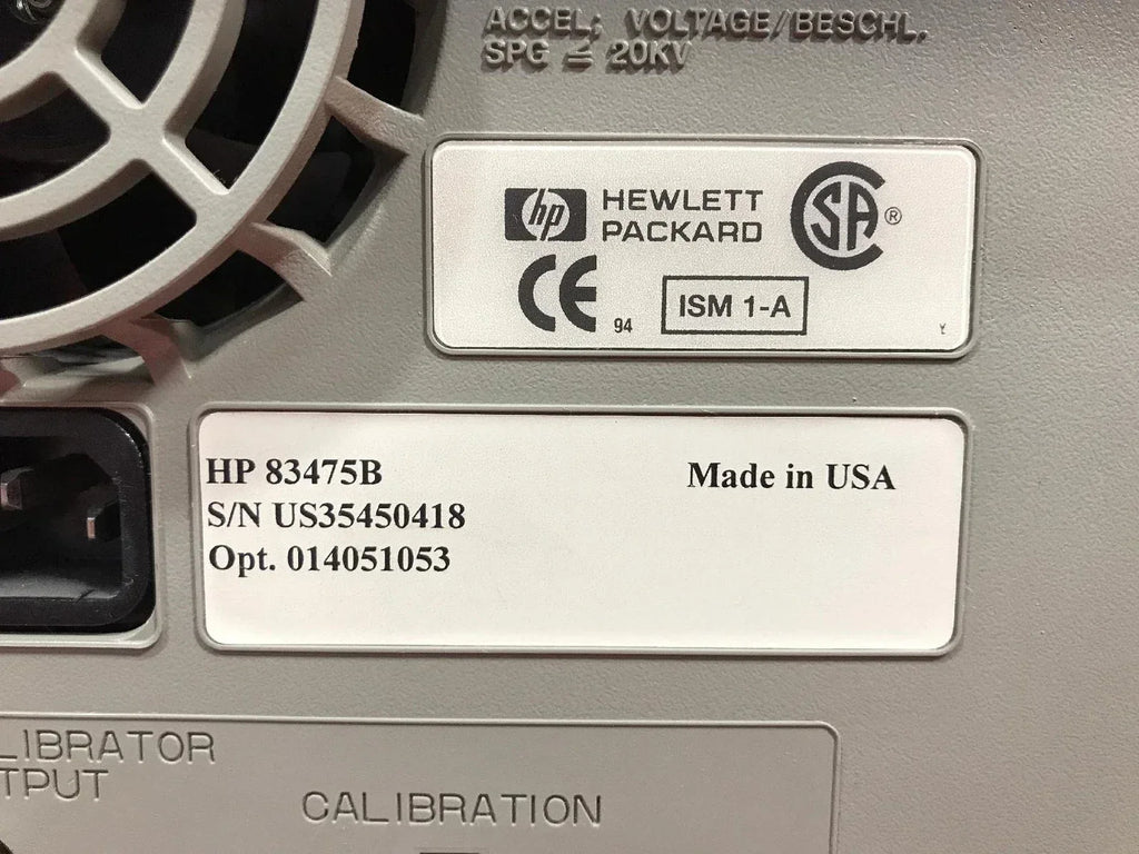 Agilent 83475B Lightwave Communication Analyzer - ZYYKZ Test Equipment