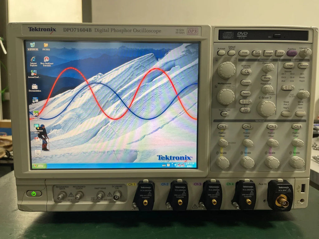 Tektronix DPO71604B 16GHz 4-Channel Digital Phosphor Oscilloscope 50GS/s - ZYYKZ Test Equipment