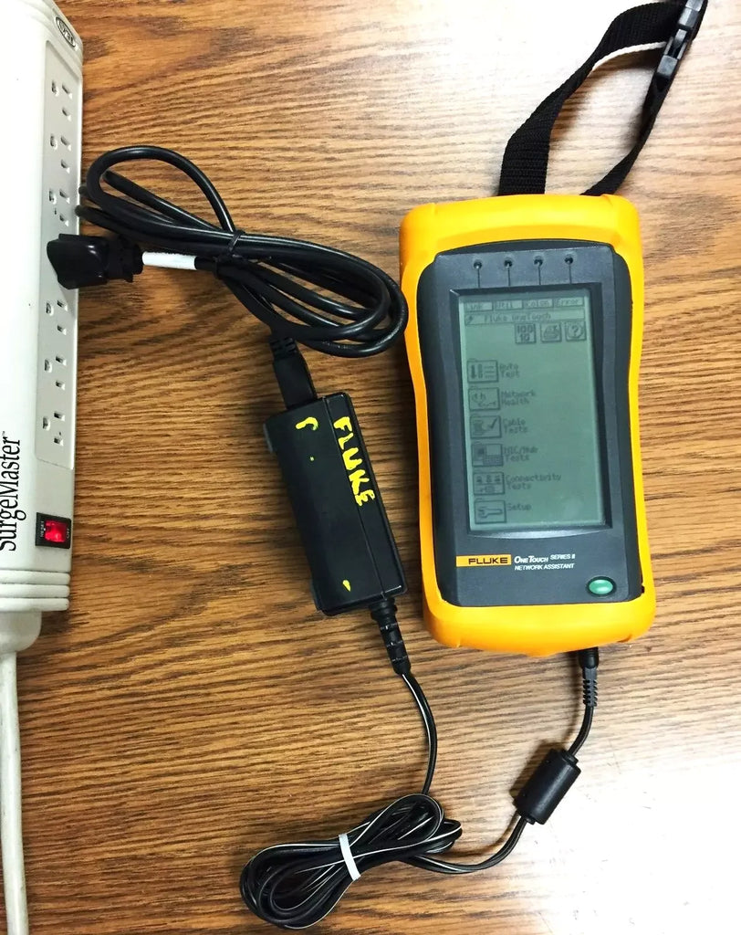 Fluke OneTouch Series II Network Assistant 10/100 Mbps with Battery & Power Adapter - ZYYKZ Test Equipment