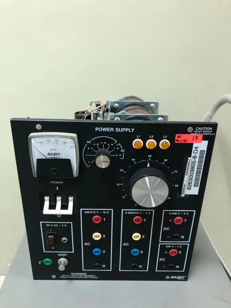Lab Volt 8821-2A AC/DC Adjustable Power Supply 0-30V 0-3A - ZYYKZ Test Equipment