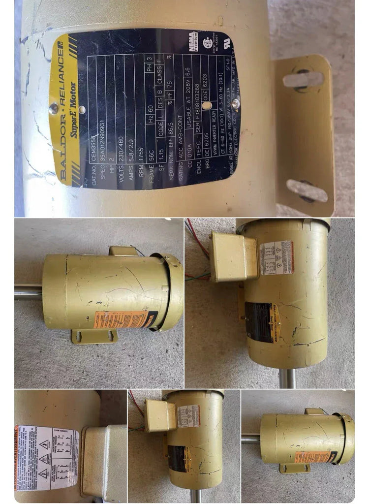BALDOR CEM3558 High-Performance Industrial Motor 230/460V - ZYYKZ Test Equipment