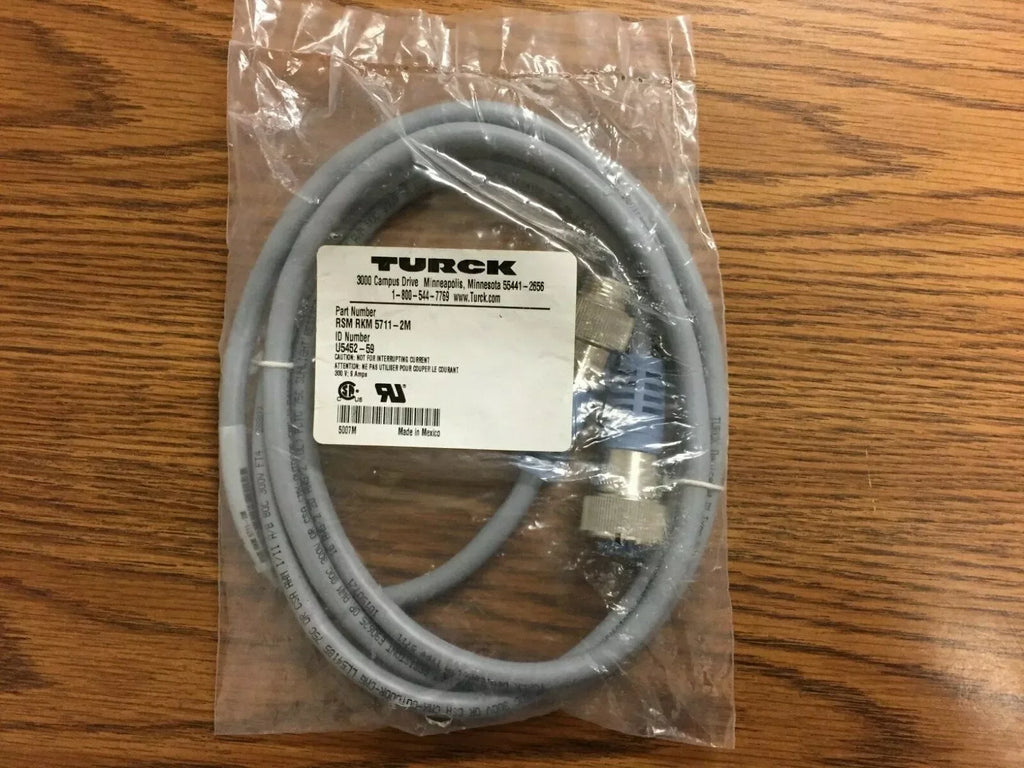 Turck RSM RKM 5711-2M Minifast 5-Pin 2 Meter Cordset - ZYYKZ Test Equipment
