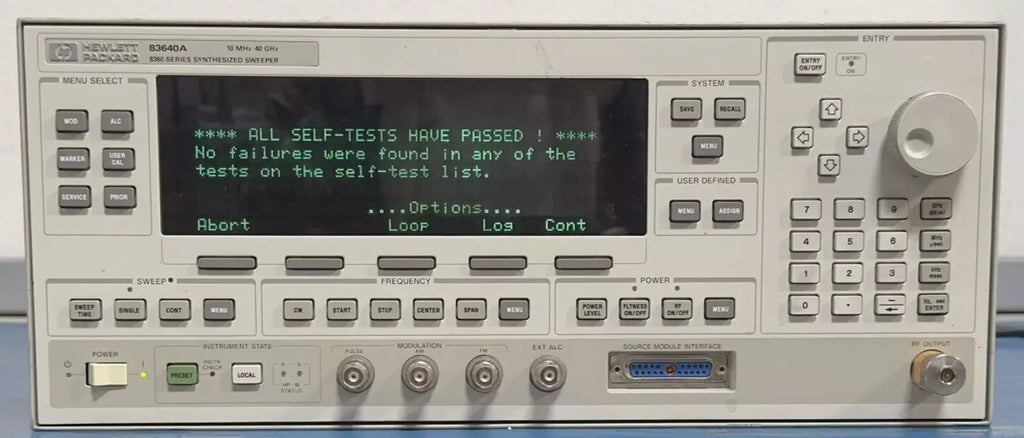 Agilent/Keysight 83640A Synthesized Signal Generator 10MHz-40GHz with Opt 001,006,008 - ZYYKZ Test Equipment