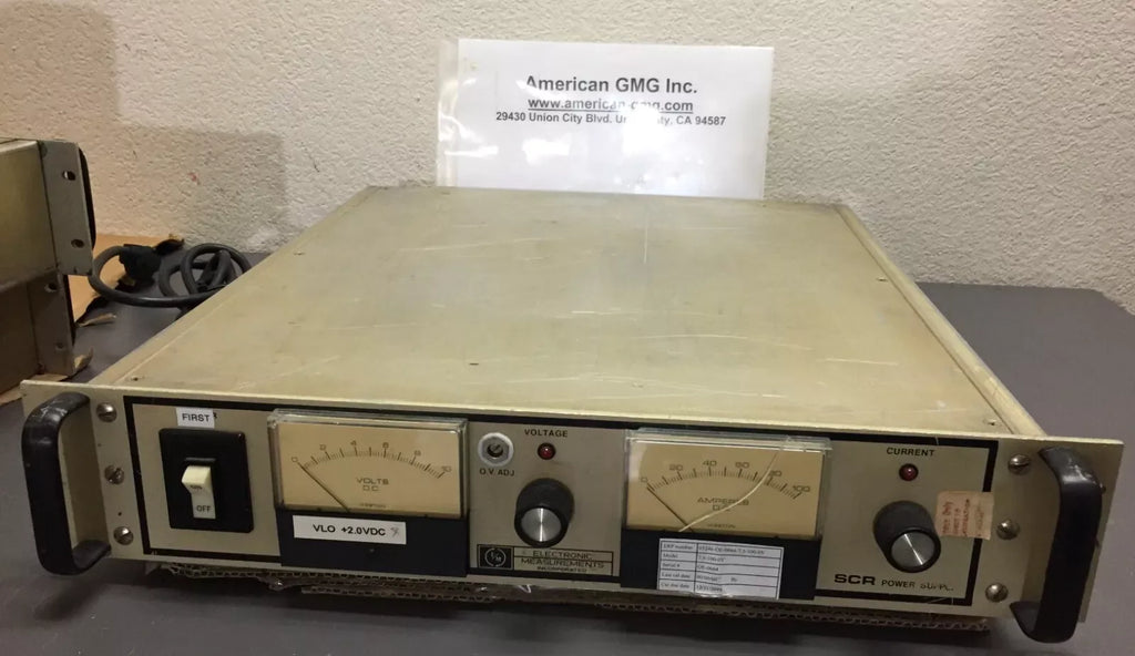 EMI SCR 7.5-100-OV Adjustable DC Power Supply 7.5V-100V - ZYYKZ Test Equipment
