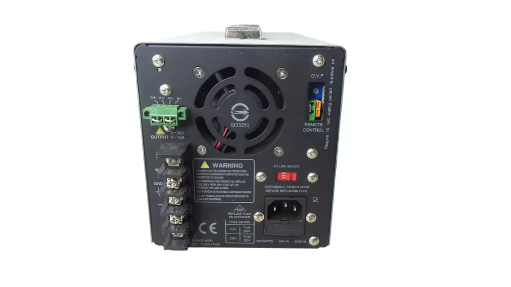 GW Instek SPS-3610 Programmable DC Power Supply 0-36V 10A - ZYYKZ Test Equipment