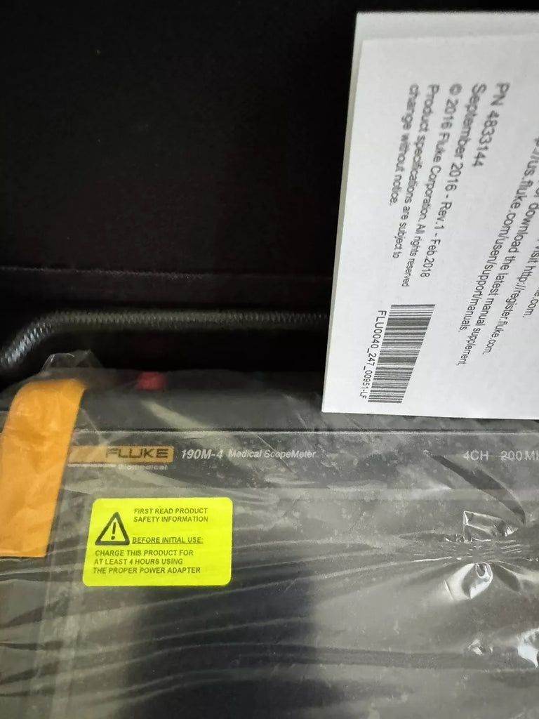 Fluke 190M-4 4-Channel 200 MHz Medical ScopeMeter Oscilloscope - ZYYKZ Test Equipment