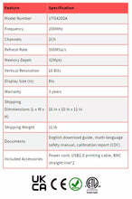 Load image into Gallery viewer, UNI-T UTG4202A 200MHz 2-Channel Arbitrary Waveform Generator