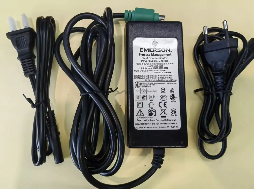 Emerson Rosemount 475 HART Communicator Charger Power Supply 00475-0003-0022 - ZYYKZ Test Equipment