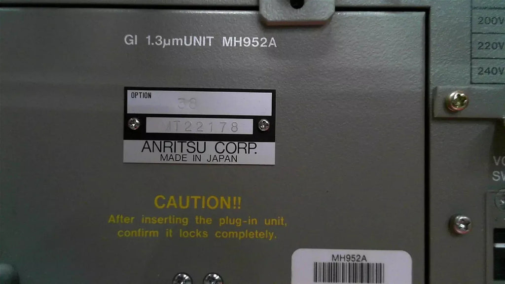 Anritsu MW920A Optical Time Domain Reflectometer with MH952A Module - ZYYKZ Test Equipment