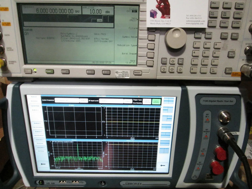 Aeroflex 7100 Digital Radio LTE Test Set for Wireless Network Testing - ZYYKZ Test Equipment