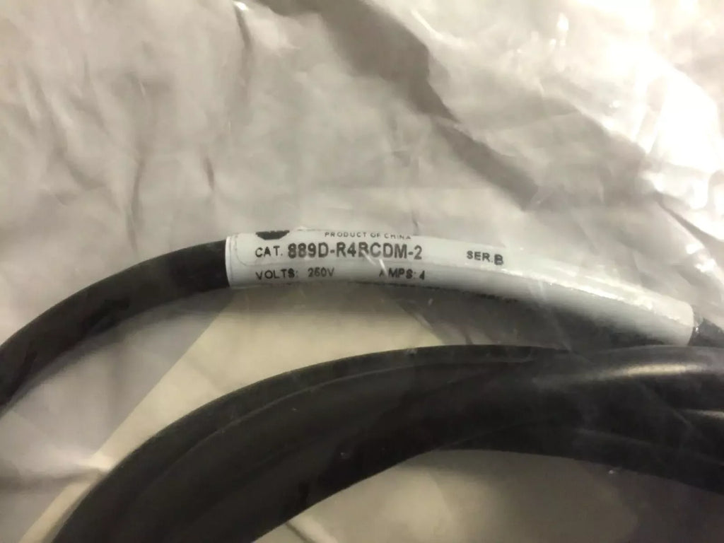 Allen Bradley 889D-R4BCDM-2 4-Pin DC Micro Right Angle Quick Disconnect Cordset 2M - ZYYKZ Test Equipment
