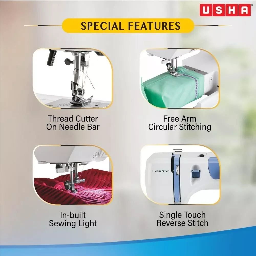 Usha Janome Dream Stitch Automatic Zig-Zag Electric Sewing Machine - ZYYKZ Test Equipment
