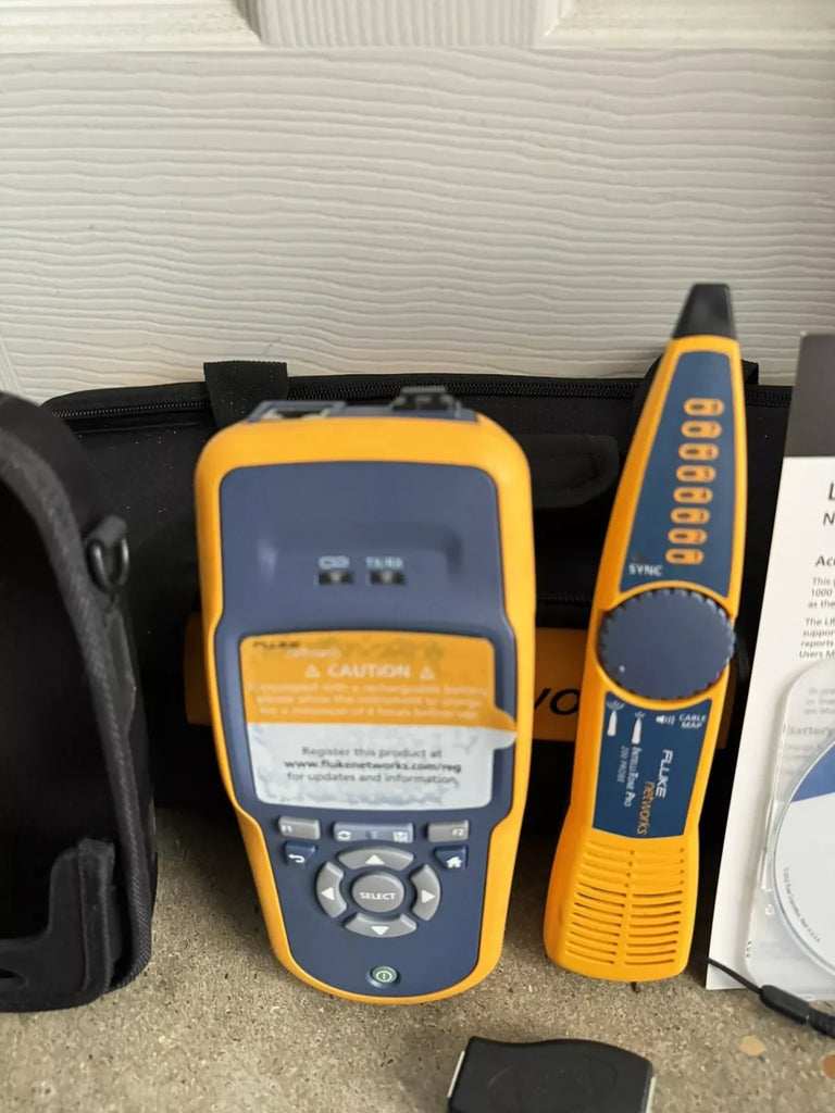 Fluke Networks LRAT-2000 Cable Tester Kit with Intellitone Probe - ZYYKZ Test Equipment