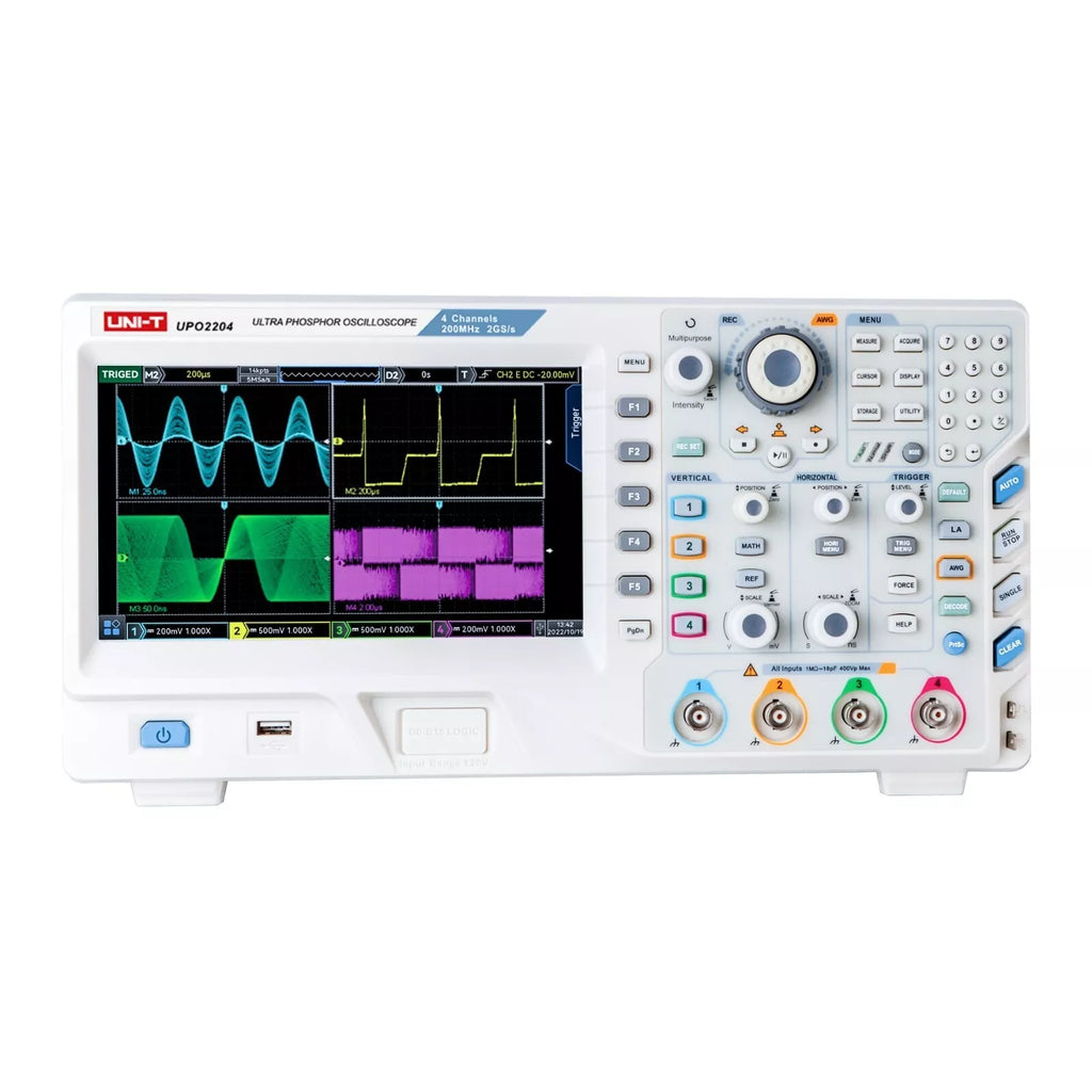 UNI-T MSO2204 200MHz Mixed Signal Oscilloscope with 4+16 Channels