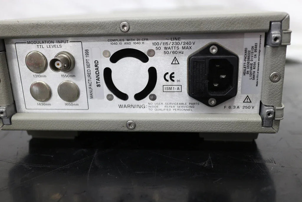 Agilent 83438A Tunable Erbium-Doped Fiber Laser Source 1530-1560nm - ZYYKZ Test Equipment