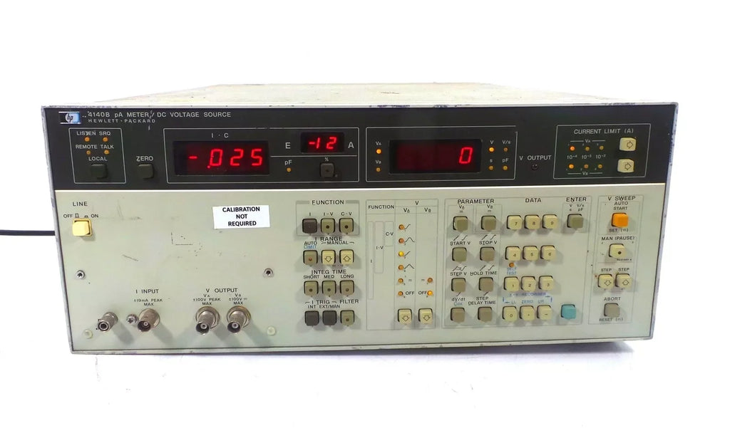 Hewlett Packard 4140B Precision DC Voltage Source and Picoammeter - ZYYKZ Test Equipment