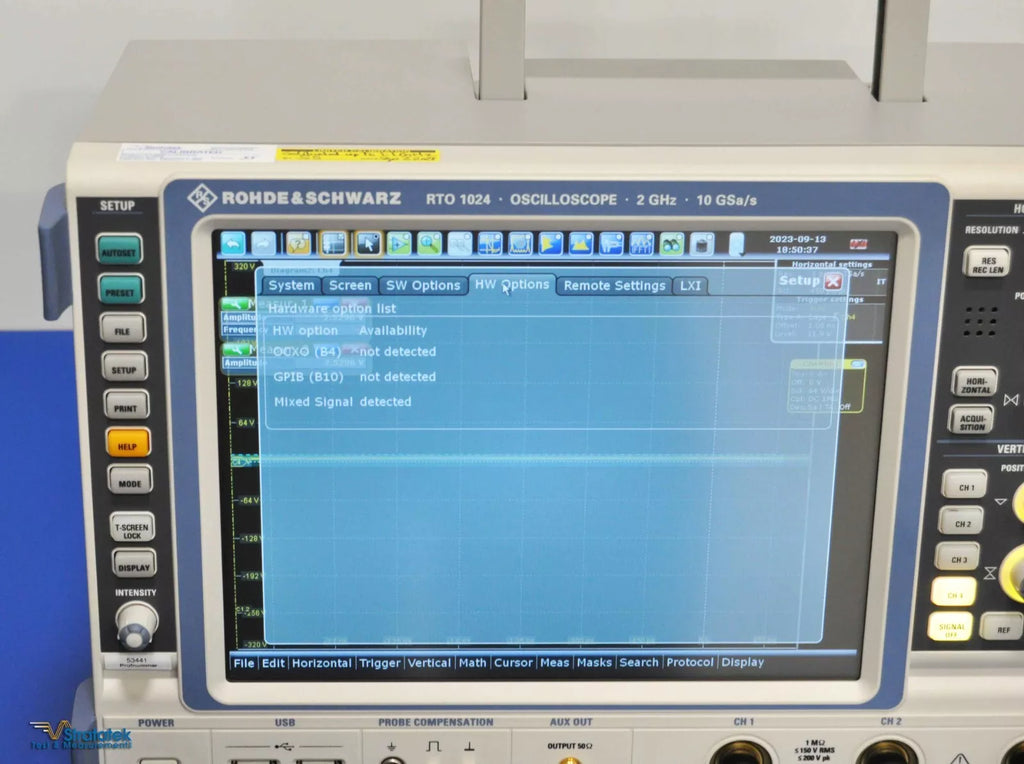 Rohde & Schwarz RTO1024 2GHz 10GS/s 4-Channel Oscilloscope - NIST Calibrated