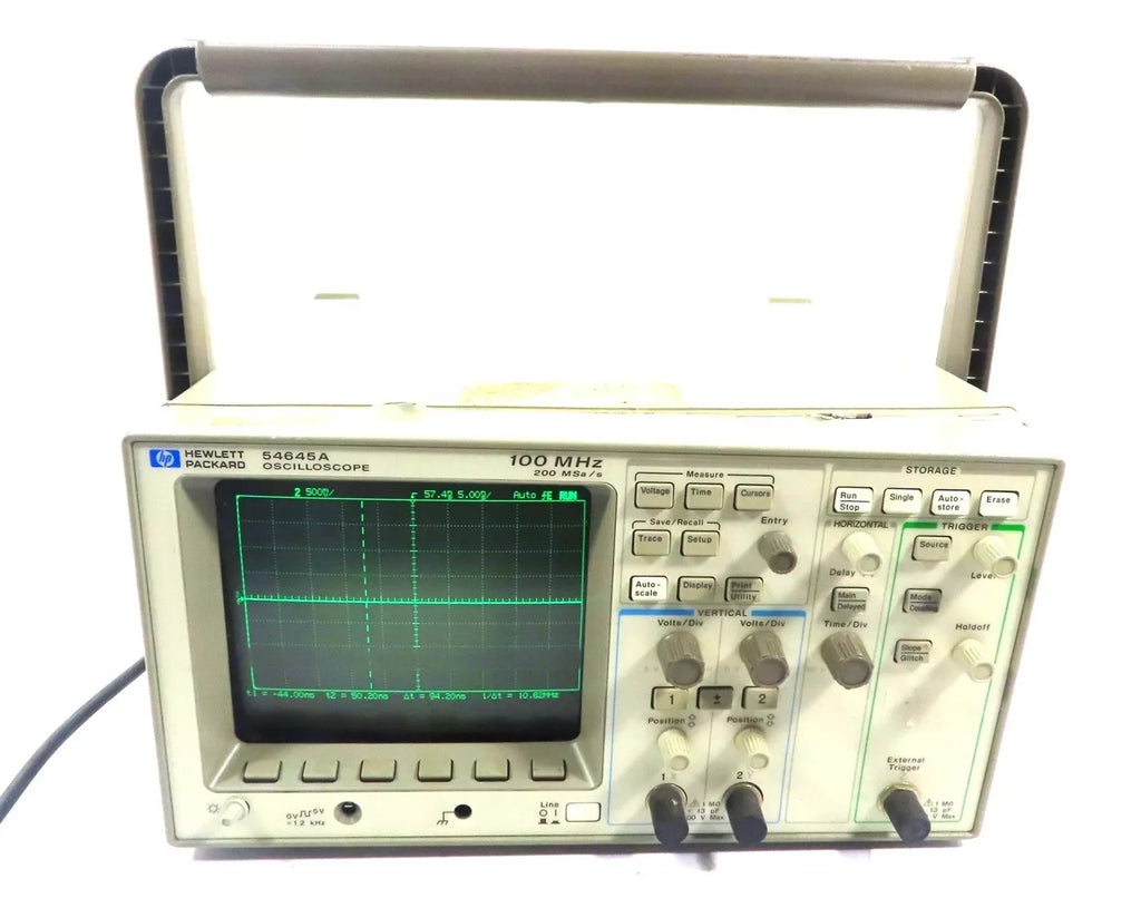 HP 54645A 100 MHz 4-Channel Digital Storage Oscilloscope 200 MSa/s - ZYYKZ Test Equipment