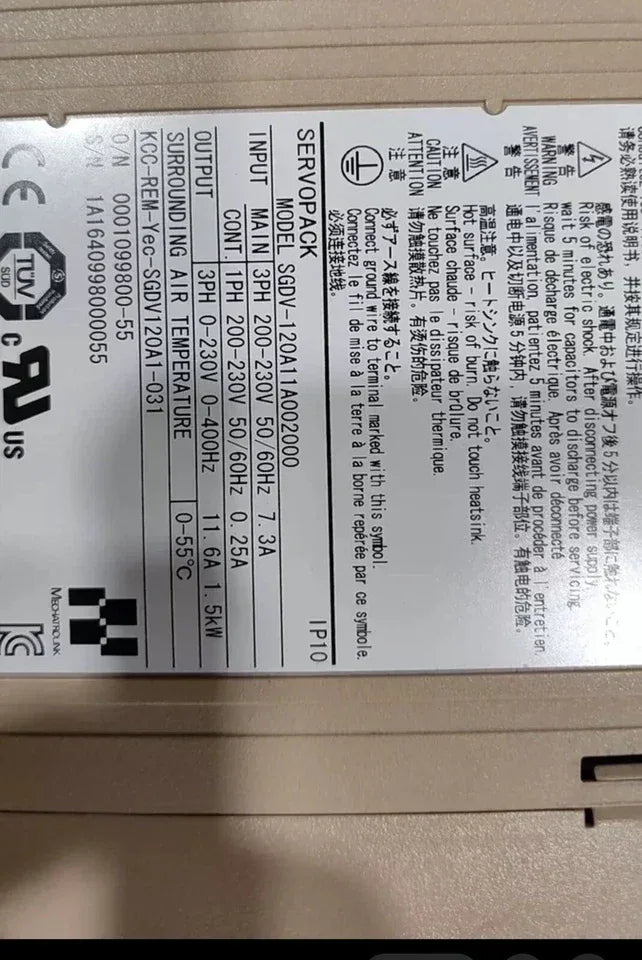 Yaskawa SGDV-120A11A00 High Performance Servo Drive for Precise Motor Control - ZYYKZ Test Equipment