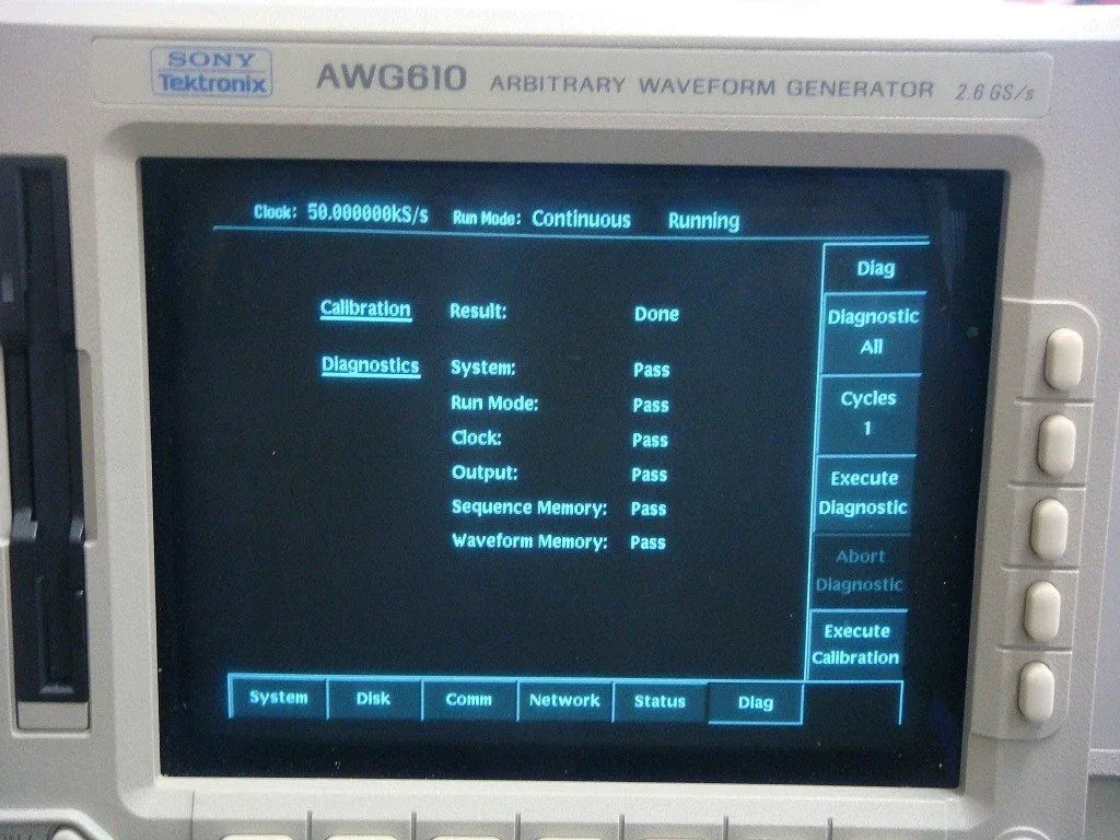 AWG610 2.6 GS/s High-Performance Arbitrary Waveform Generator - ZYYKZ Test Equipment