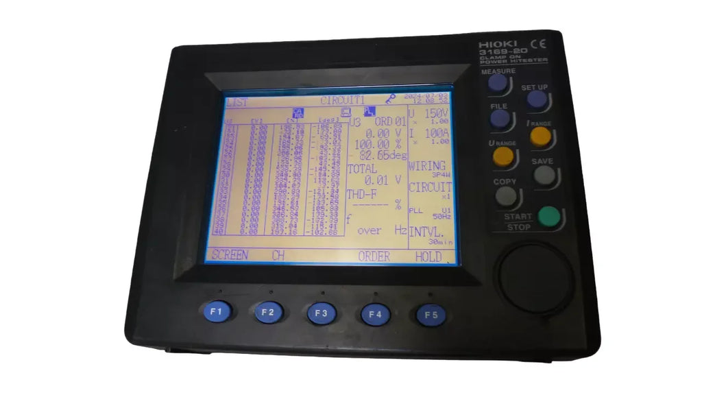 Hioki 3169-20 Clamp On Power HiTester - True RMS Power Meter - ZYYKZ Test Equipment