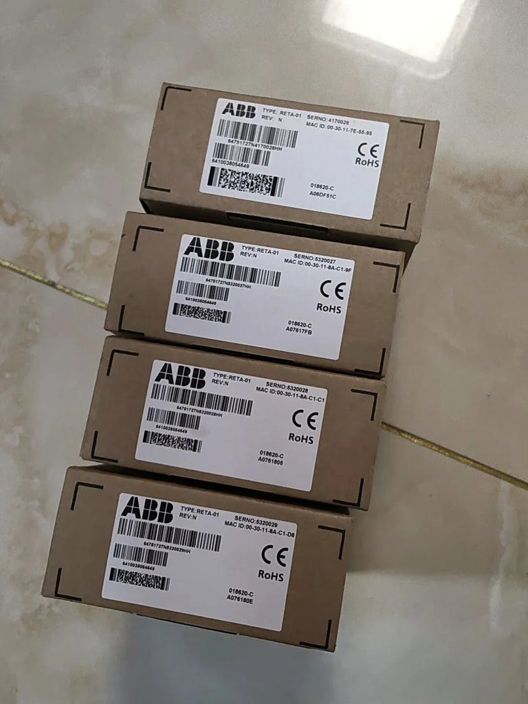 ABB RETA-01 Ethernet Adapter REV N for Industrial Automation - ZYYKZ Test Equipment