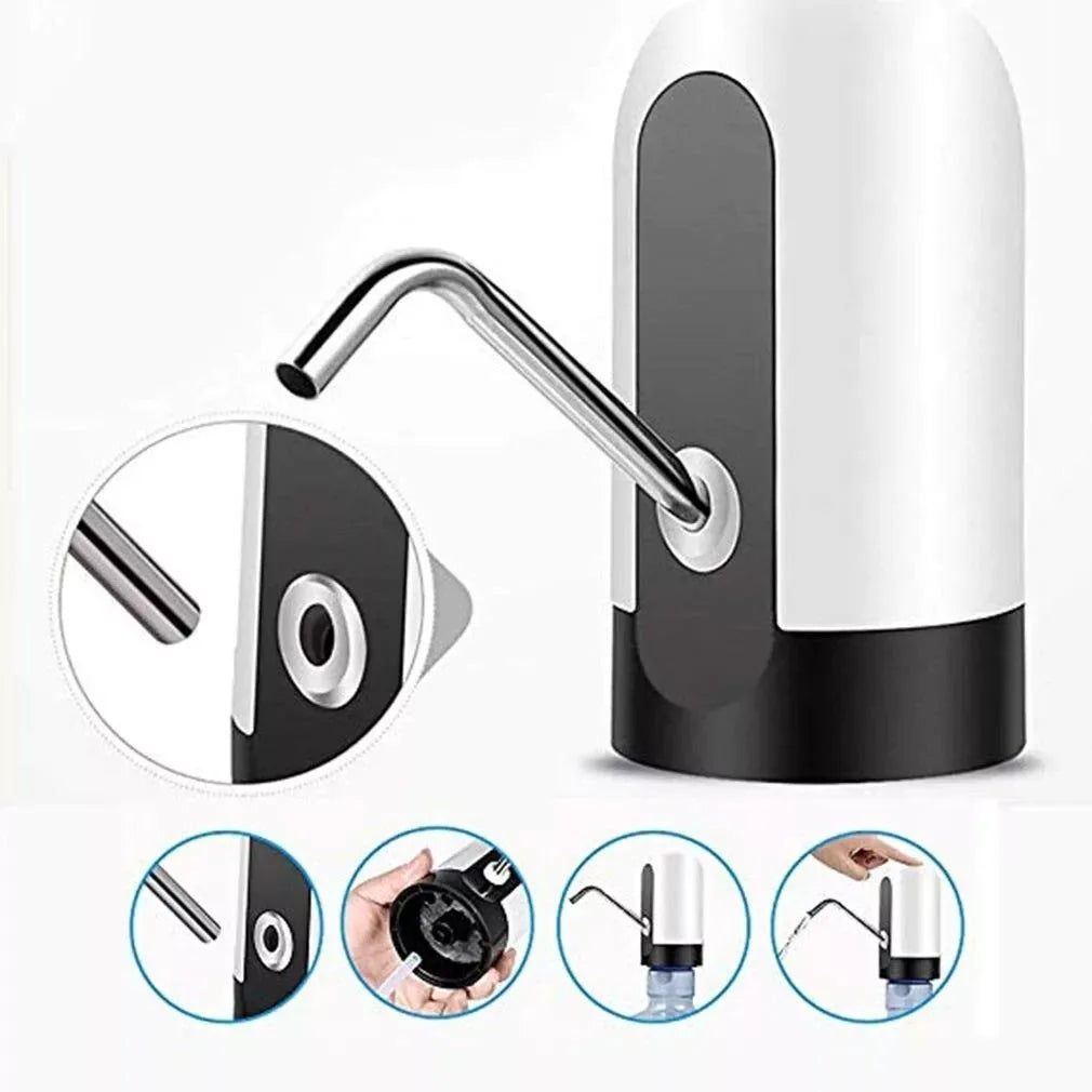 Automatic Wireless Portable Rechargeable Mini Water Bottle Dispenser Pump - ZYYKZ Test Equipment