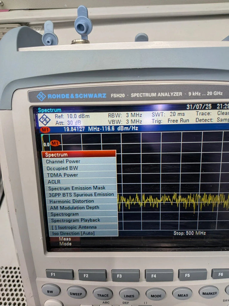Rohde & Schwarz FSH20 K17 Handheld Spectrum Analyzer with Integrated Power Meter & Sensor - Calibrated - ZYYKZ Test Equipment