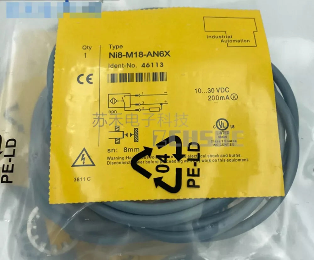 TURCK NI8-M18-AN6X Inductive Proximity Switch Sensor, M18, 6mm Range - ZYYKZ Test Equipment
