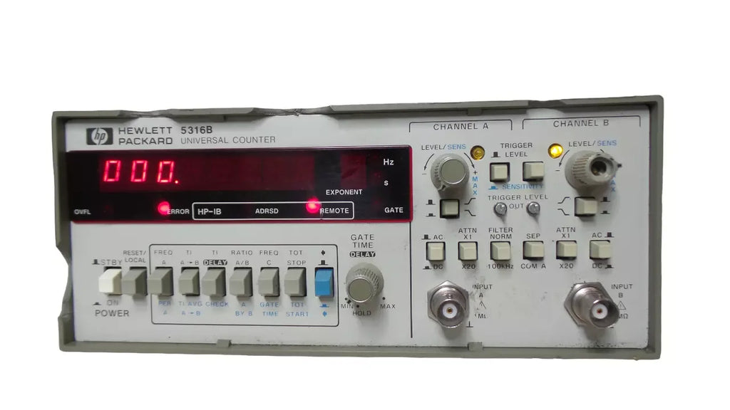 HP 5316B Universal Frequency Counter with 100 MHz Bandwidth - ZYYKZ Test Equipment