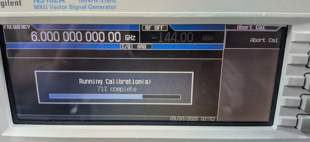 Agilent Keysight N5182A MXG Signal Generator 100 kHz to 6 GHz - Calibrated & Loaded - ZYYKZ Test Equipment