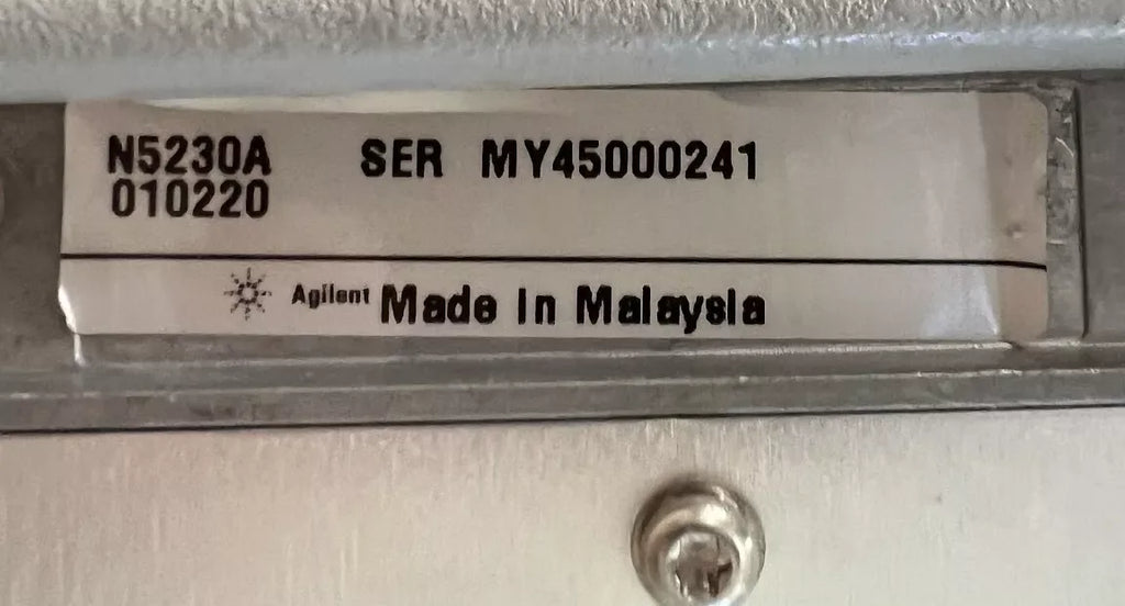Keysight N5230A Network Analyzer 20 GHz with Opt. 220 & 010 - ZYYKZ Test Equipment