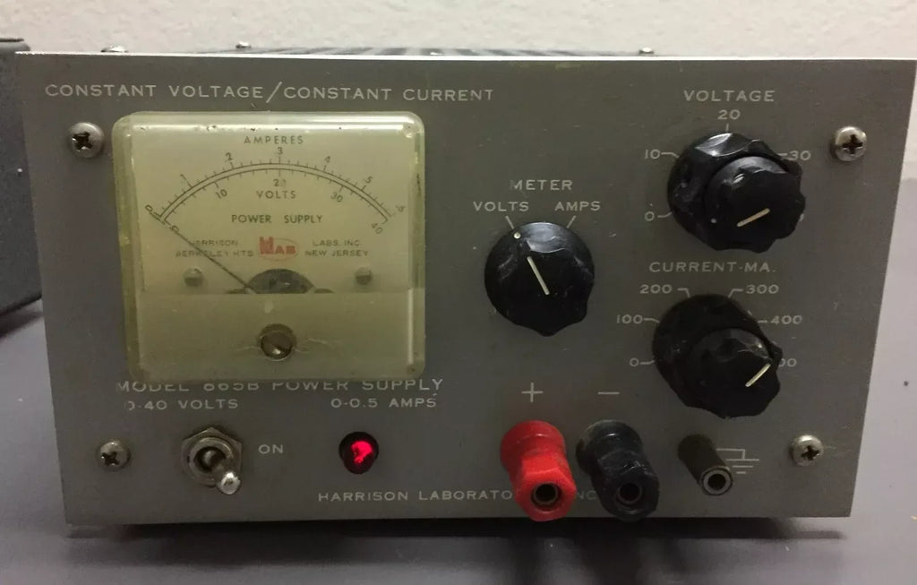 Harrison Labs Model 855B Constant Voltage & Current Power Supply - ZYYKZ Test Equipment