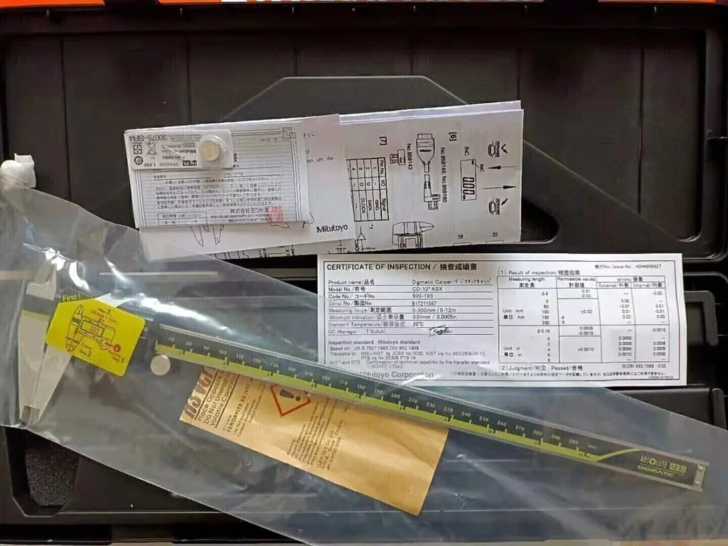 Mitutoyo 500-193-30 300mm Absolute Digital Vernier Caliper with LCD Display - ZYYKZ Test Equipment