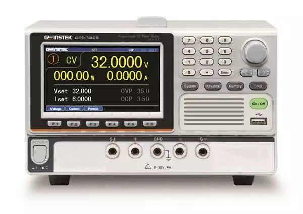 GW Instek GPP-1326 Programmable DC Power Supply - 192W, Single Channel, 32V, 6A, LAN Connectivity