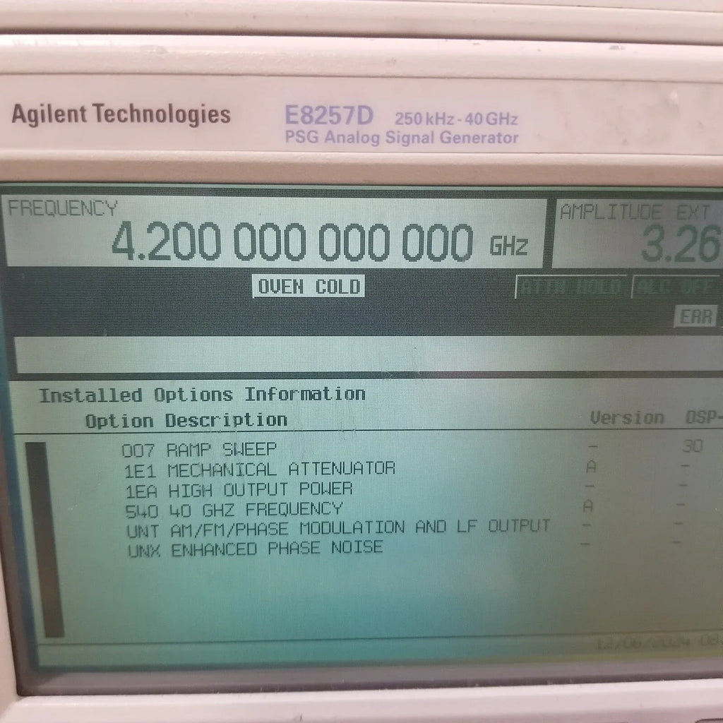 40 GHz High-Performance PSG Signal Generator - ZYYKZ Test Equipment