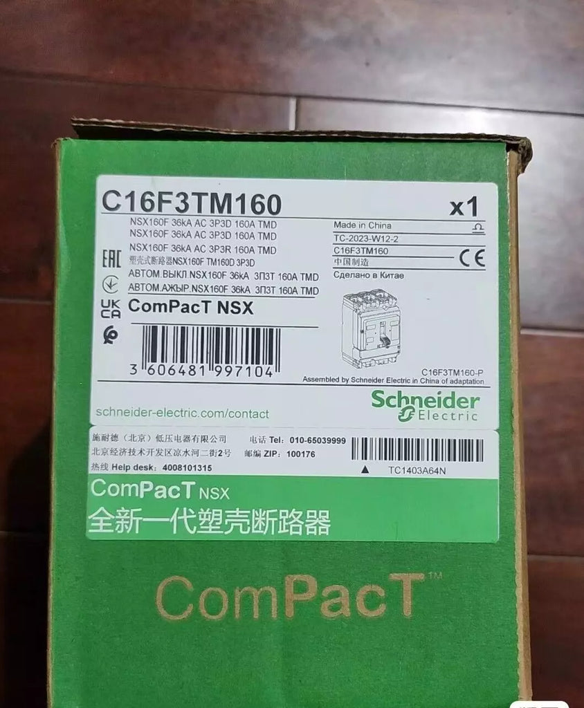 Schneider C16F3TM160 Circuit Breaker - 1PC New