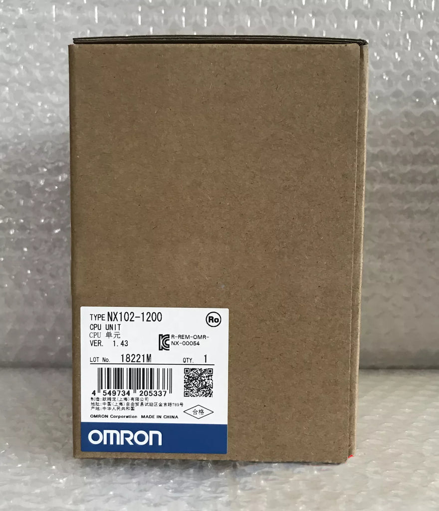 Omron NX102-1200 Programmable Logic Controller (PLC) - New In Box - ZYYKZ Test Equipment