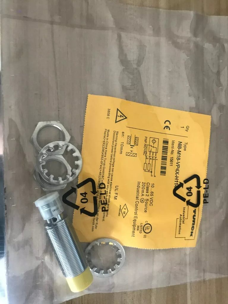 TURCK Ni8-M18-VP4X-H1141 Inductive Proximity Sensor, M18, 8mm Detection - ZYYKZ Test Equipment