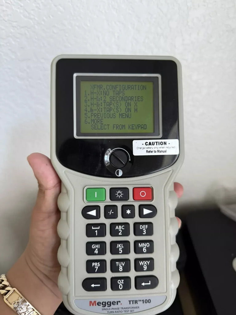 MEGGEE TTR100 Single & Three Phase Transformer Turn-Ratio Tester - ZYYKZ Test Equipment