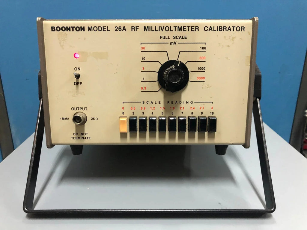 Boonton 26A RF Millivoltmeter Calibrator - Precision RF Signal Source - ZYYKZ Test Equipment