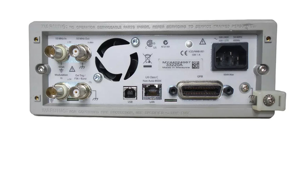 Agilent 33220A 20 MHz Arbitrary Waveform Generator - ZYYKZ Test Equipment