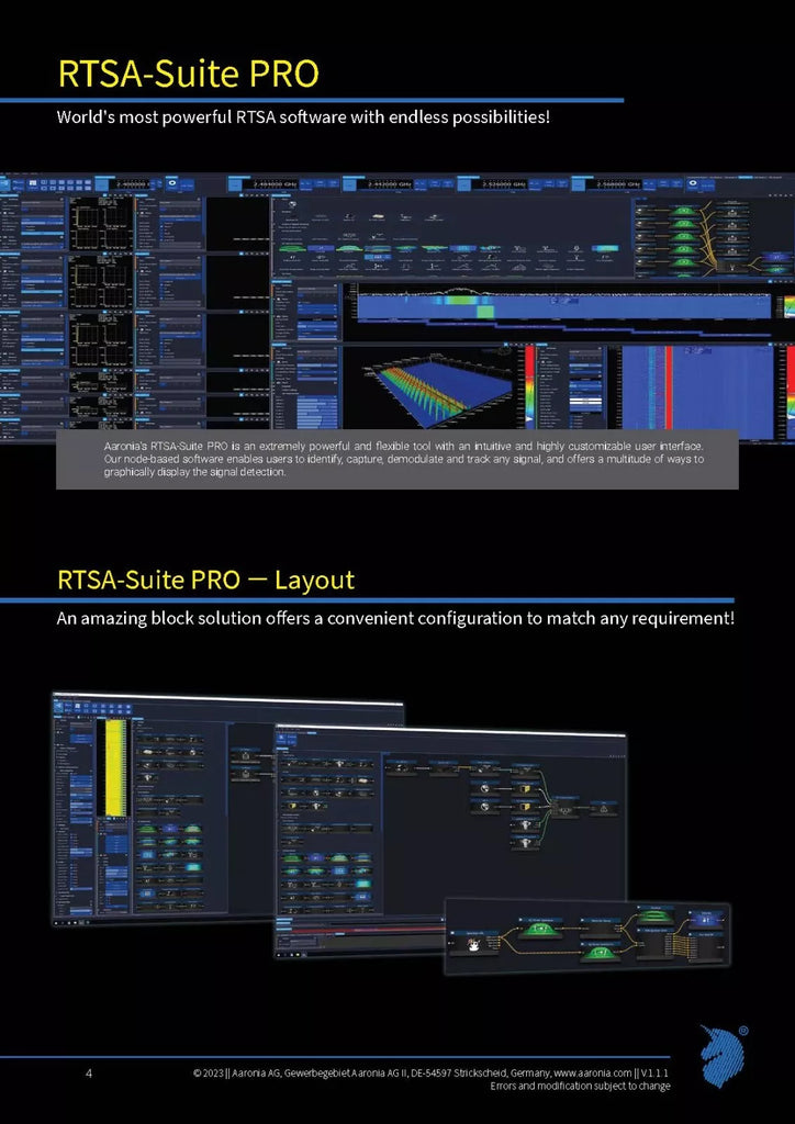 Aaronia SPECTRAN V6 ECO 100XA-6 Spectrum Analyzer - 9kHz to 6GHz