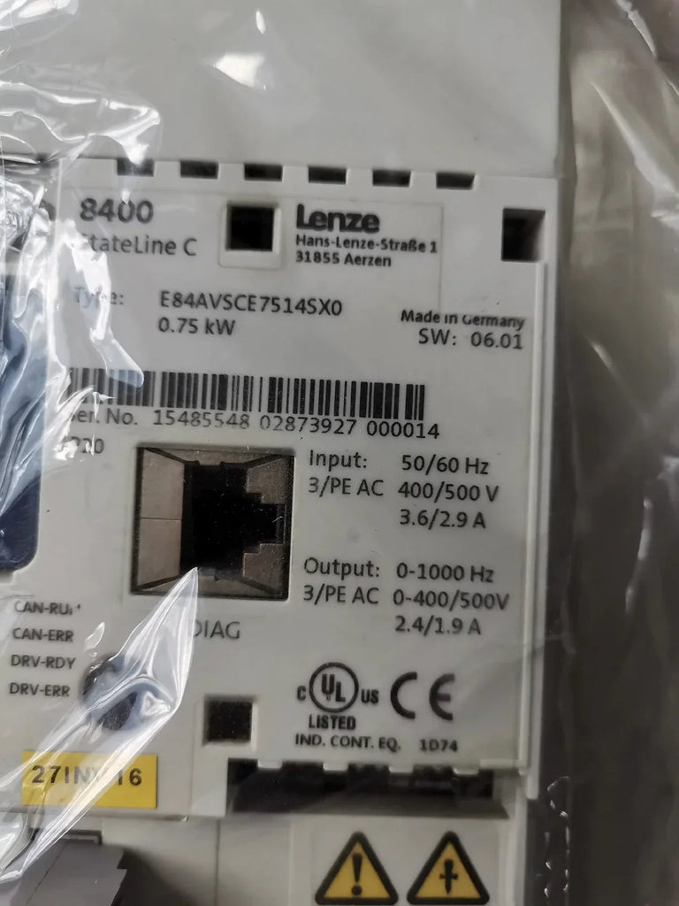 Lenze 8400 Vector Frequency Inverter Drive - ZYYKZ Test Equipment