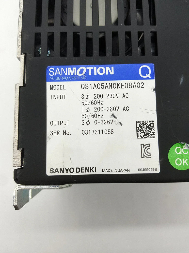 SANYO SANMOTION QS1A05AN0KE08A High-Precision Servo Driver - ZYYKZ Test Equipment