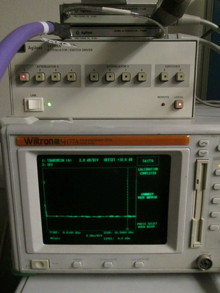 Agilent 18 GHz RF Programmable Step Attenuator - ZYYKZ Test Equipment