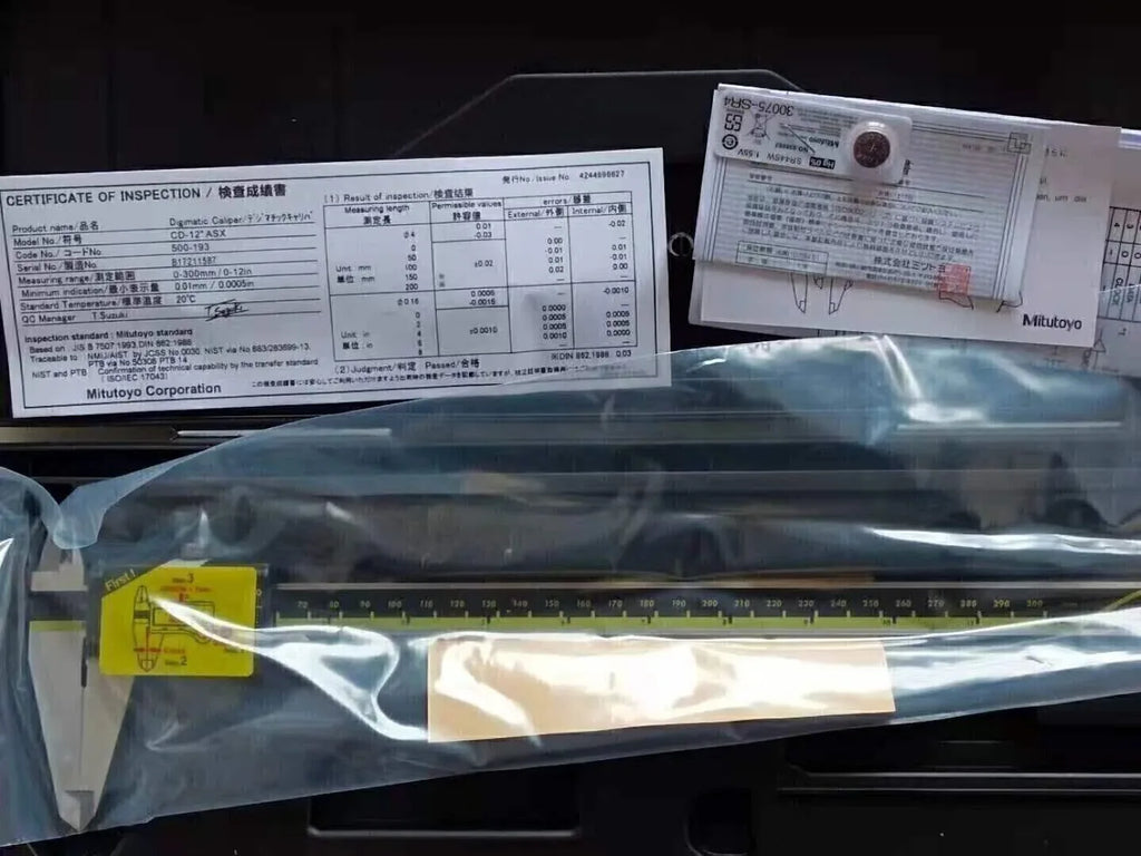 Mitutoyo 500-193-30 300mm Absolute Digital Vernier Caliper with LCD Display - ZYYKZ Test Equipment