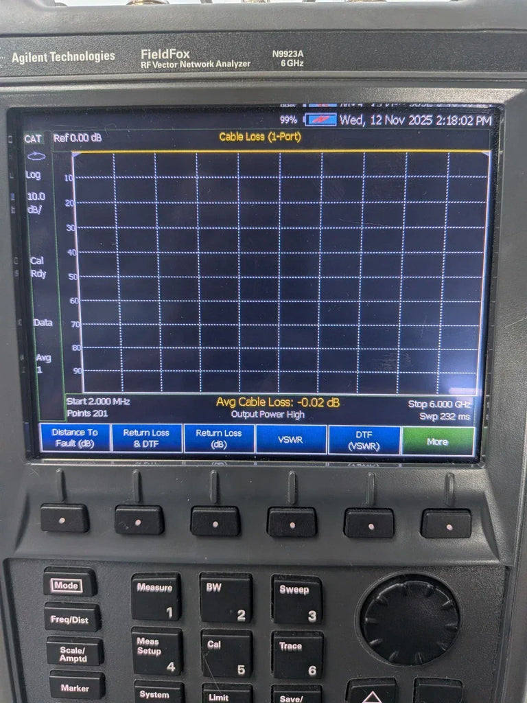 Keysight Agilent Fieldfox N9923A Calibrated Vector Network Analyzer 6 GHz - ZYYKZ Test Equipment