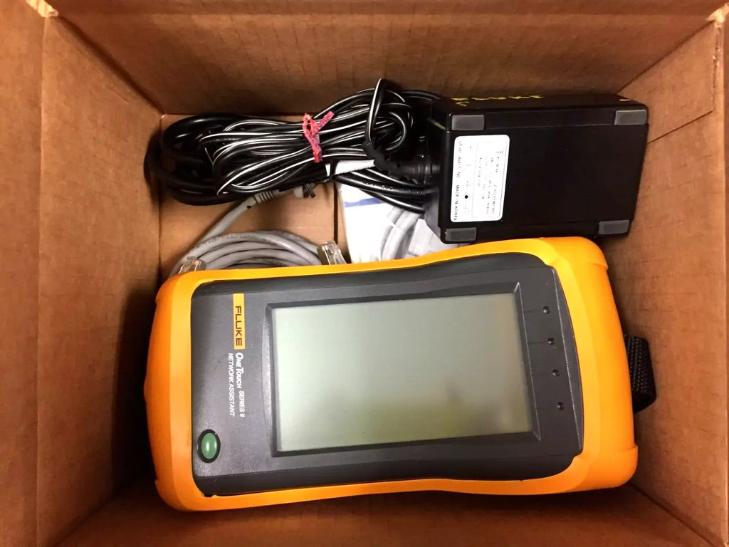 Fluke OneTouch Series II Network Assistant 10/100 Mbps with Battery & Power Adapter - ZYYKZ Test Equipment