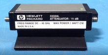 Load image into Gallery viewer, HP Agilent 33324L Programmable Attenuator 40 GHz, 11 dB with Options 006, 890 &amp; H01 - ZYYKZ Test Equipment
